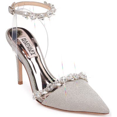 Badgley Mischka Adelina Ankle Strap Pump, Metallic