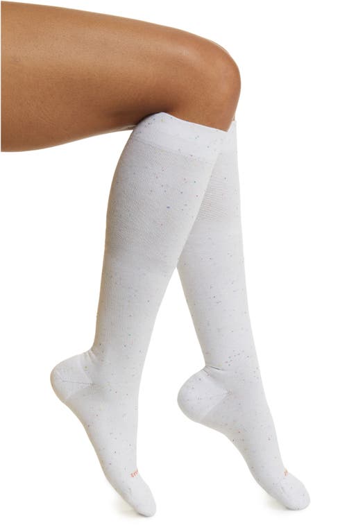 Nep Compression Knee High Socks in Stargazer White