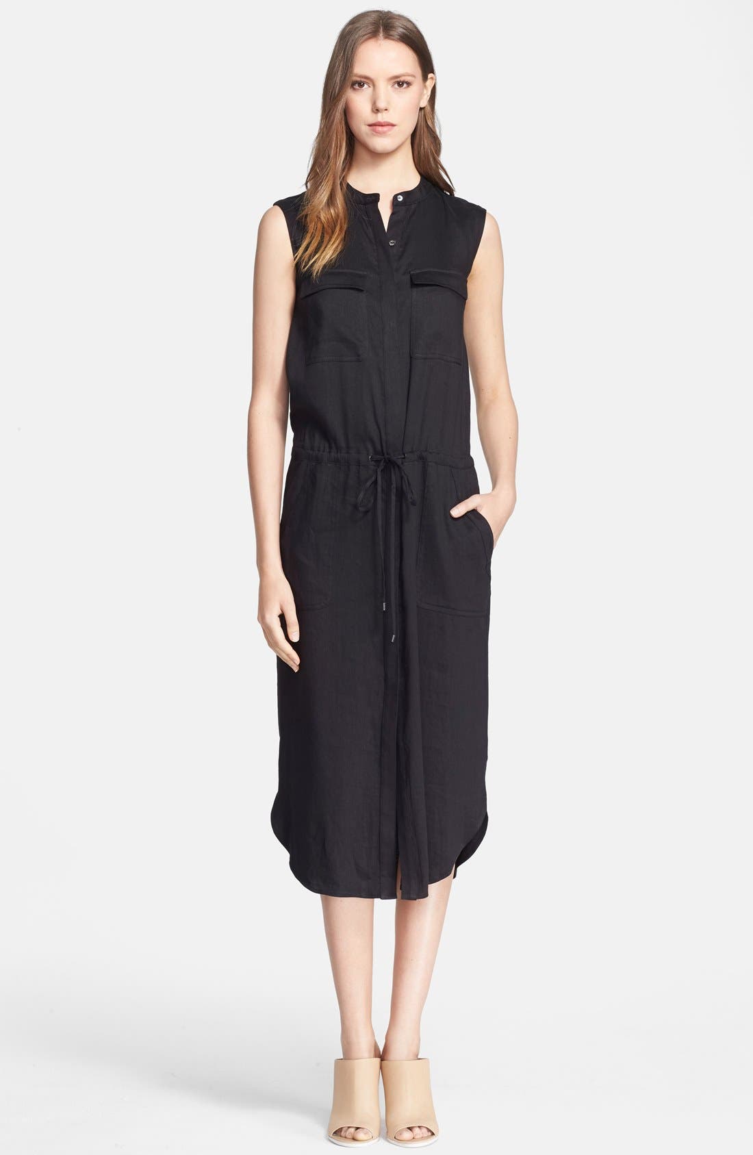 Vince Linen Blend Cargo Dress Nordstrom