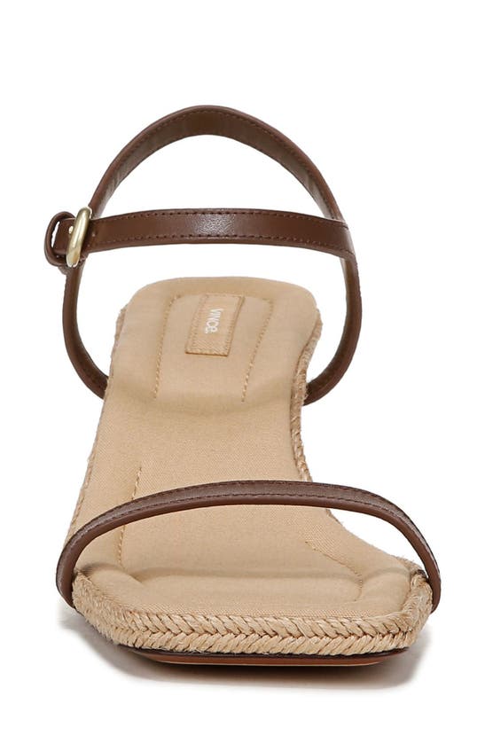 VINCE VINCE COCO ANKLE STRAP ESPADRILLE KITTEN HEEL SANDAL 