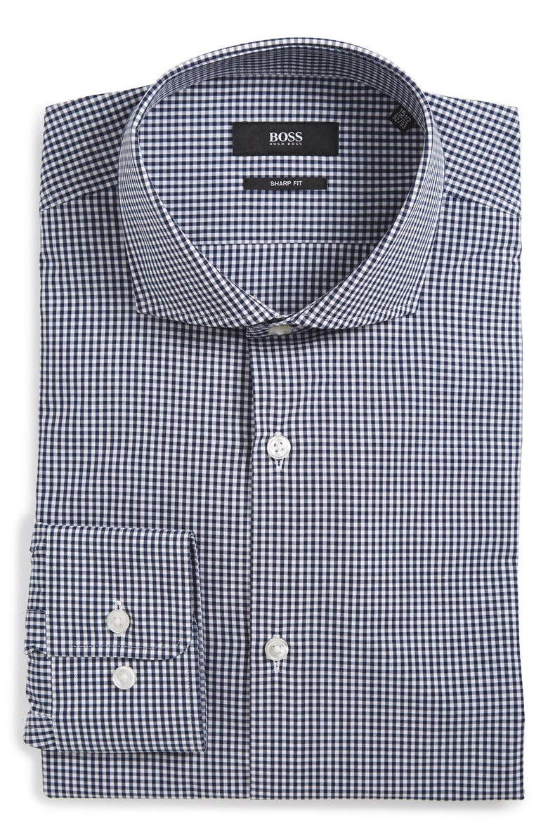 BOSS 'Mark' Sharp Fit Check Dress Shirt | Nordstrom