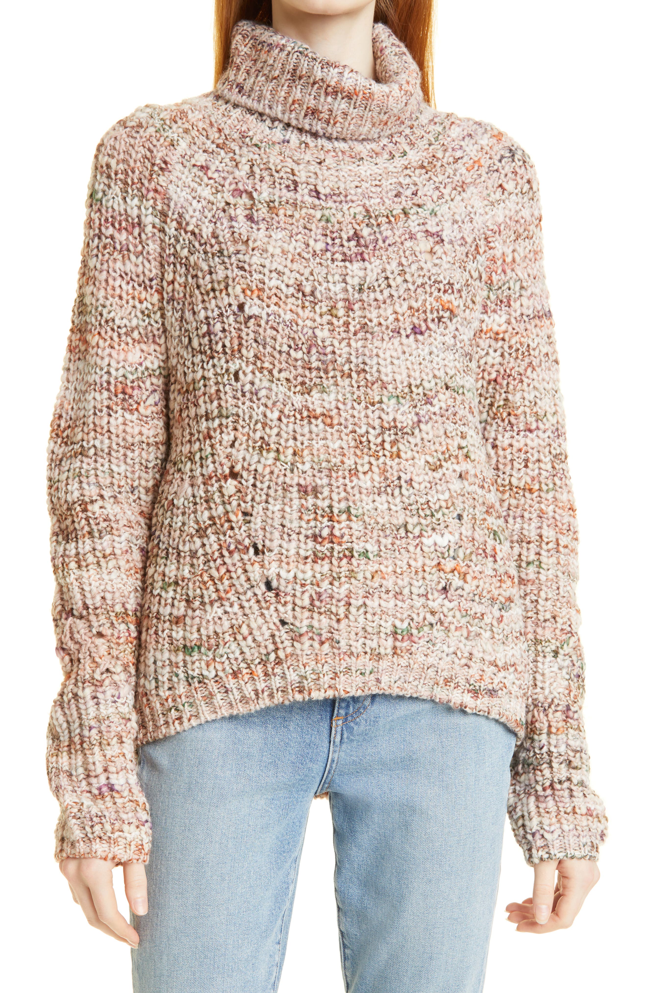 LINE Luxie Marled Turtleneck Sweater in Nostalgia at Nordstrom