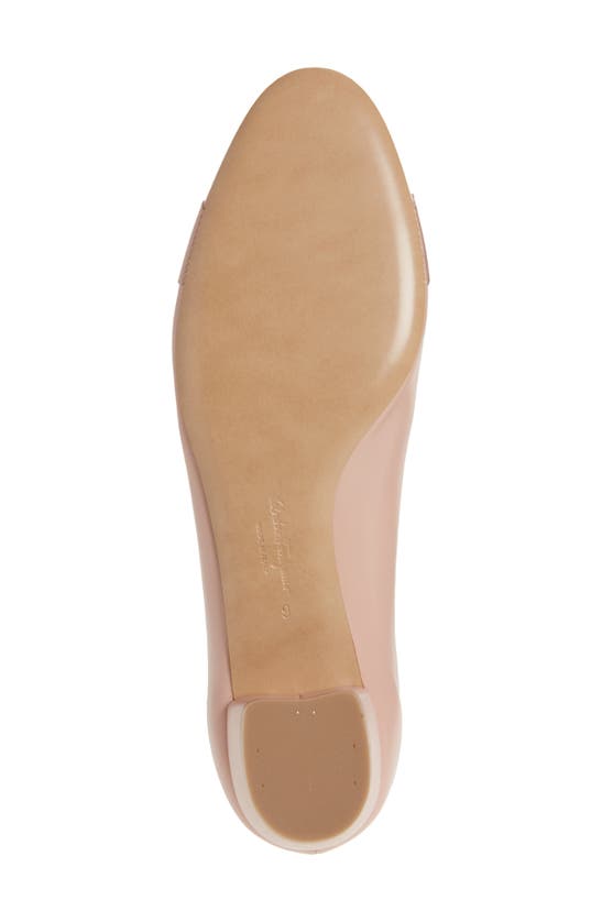 Shop Ferragamo Vara Soft Pump In Rose