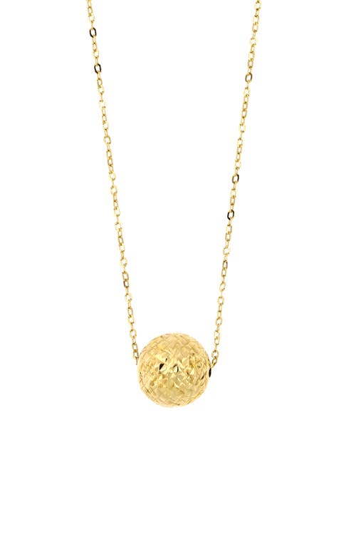 Bony Levy 14K Yellow Gold Ball Pendant Necklace at Nordstrom