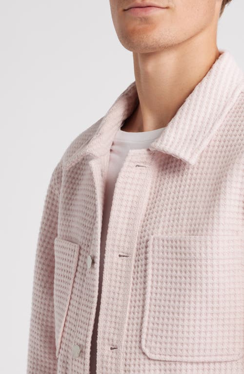 Krost Waffle Weave Work Jacket In Light Lilac
