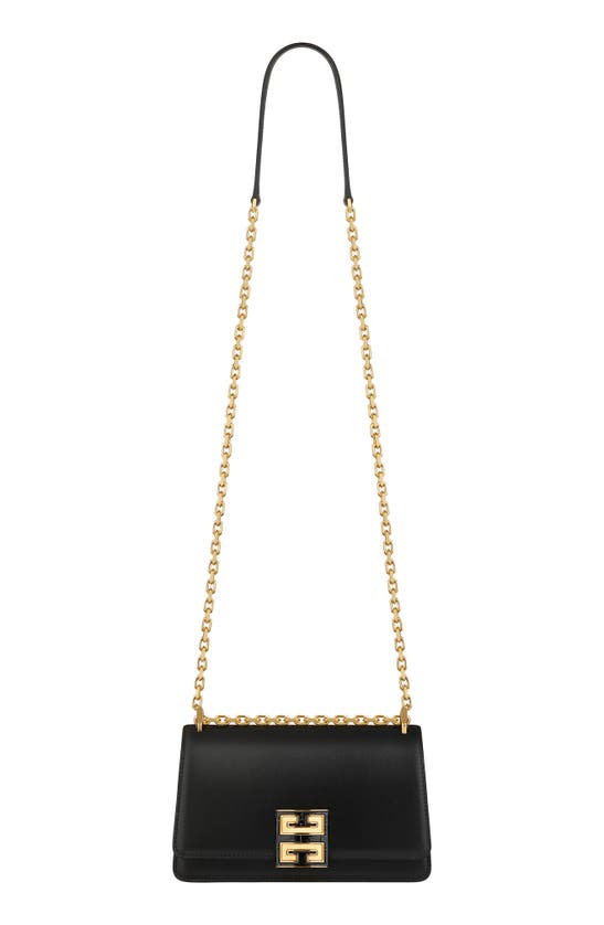 Shop Givenchy Small 4g Leather Shoulder Bag In Black