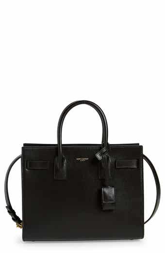 Saint Laurent Sac De Jour Nano Patent-leather Handbag - Black