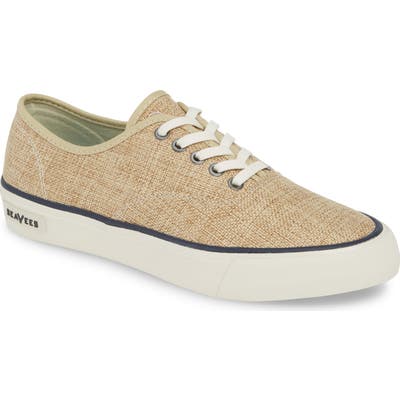Seavees Legend Raffia Sneaker, Beige