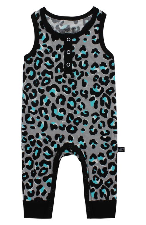 Peregrine Kidswear Mod Leopard Print Romper in Light Grey/multi at Nordstrom, Size 18-24M