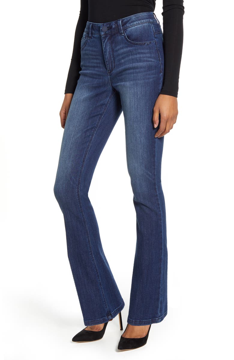 WIT & WISDOM Ab-Solution Itty Bitty High Waist Bootcut Jeans, Main, color, BLUE