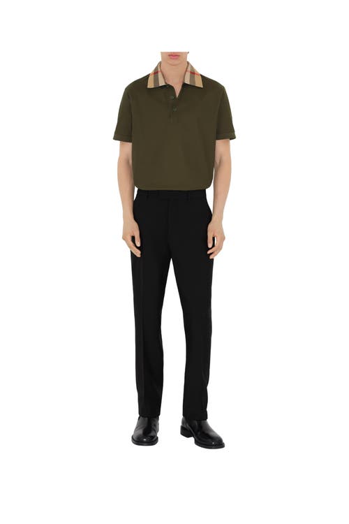 Shop Burberry Cotton Polo Shirt In Loch