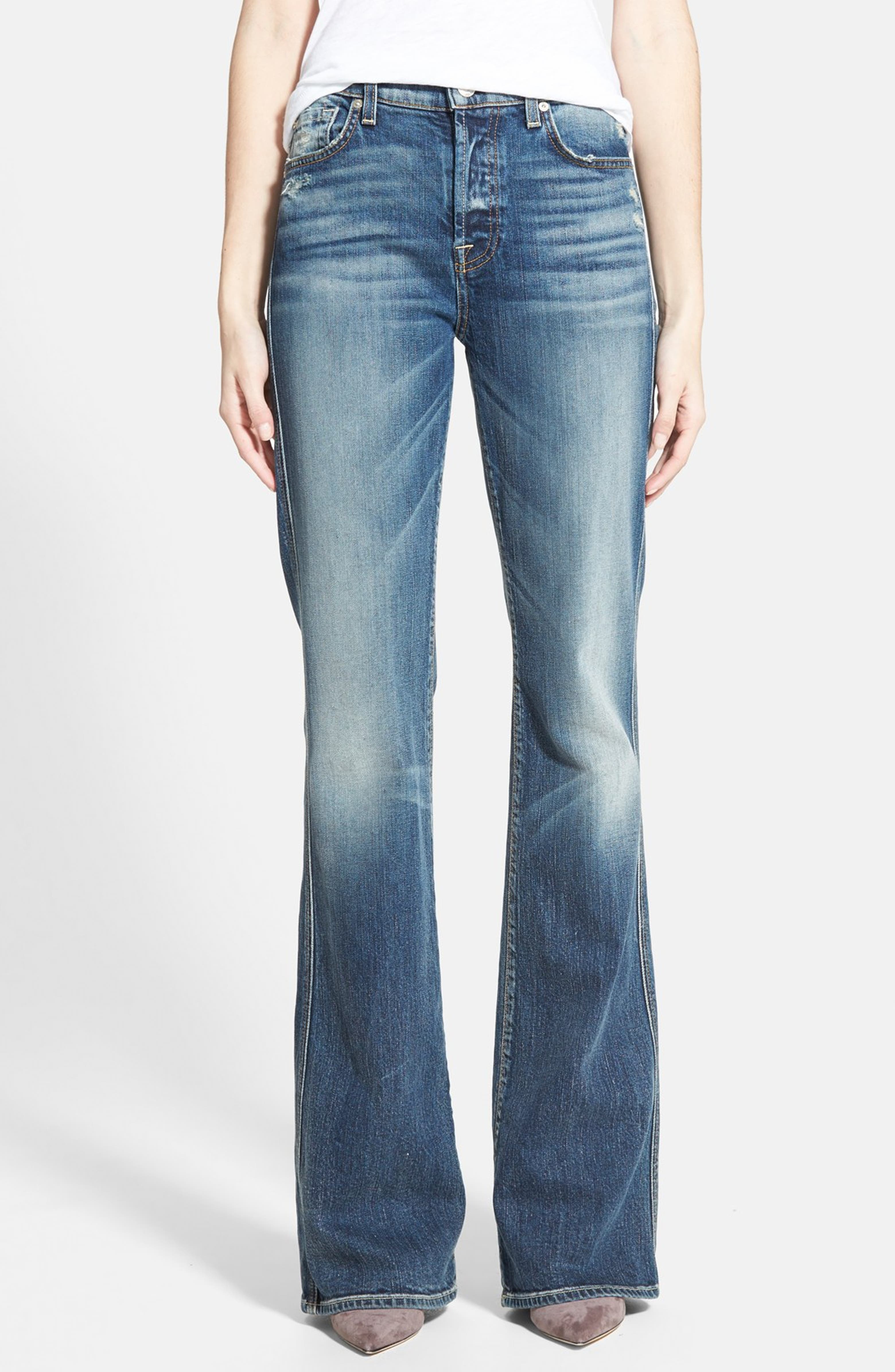 7 For All Mankind® High Rise Bootcut Jeans (Vintage Grind) | Nordstrom