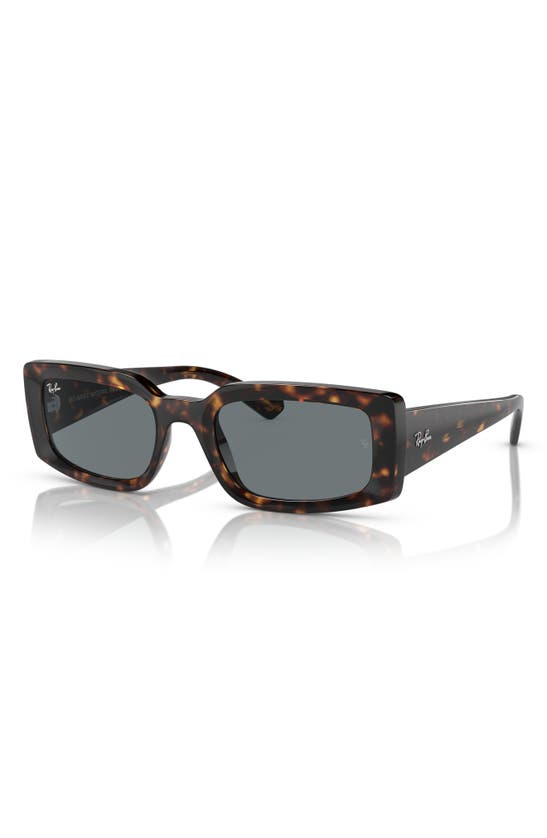Ray Ban Kiliane Bio-based Sunglasses Havana Frame Blue Lenses 54-21 In Havana