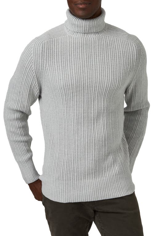 Twin City Rolled Turtleneck Sweater in Grey