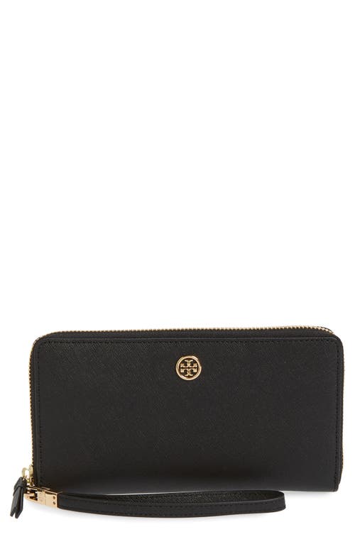 UPC 192485414042 product image for Tory Burch Robinson Zip Leather Continental Wallet in Black at Nordstrom | upcitemdb.com