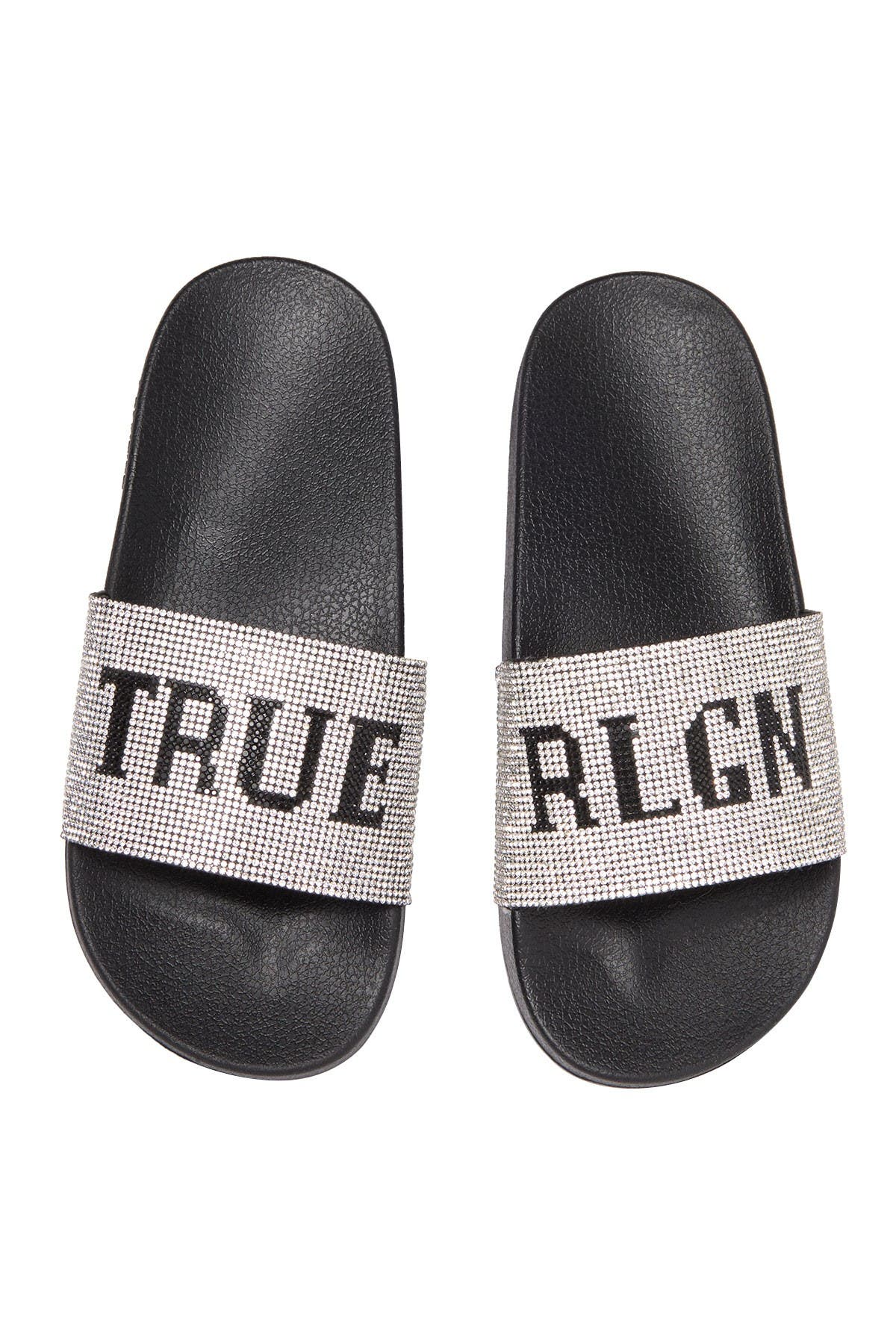 true religion men's slide sandals