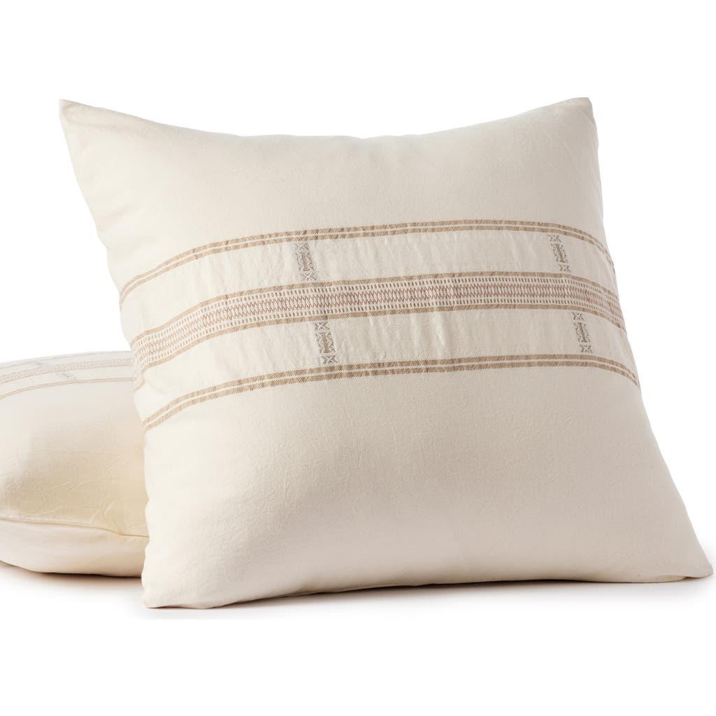 Coyuchi Bodega Bay Organic Cotton Sham In Undyed W/fawn