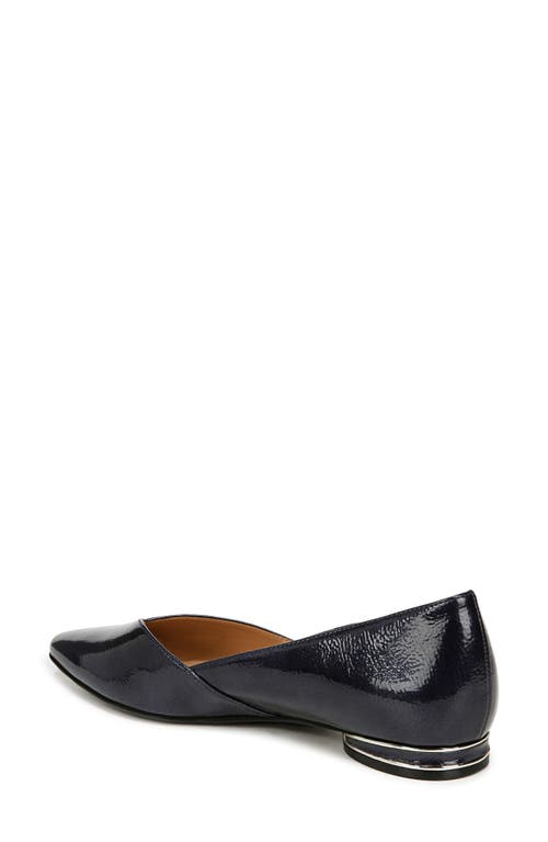 Shop Naturalizer Havana Skimmer Flat In Midnight Blue Faux Leather