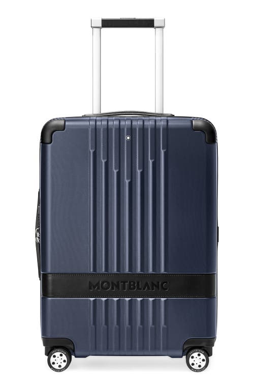 Shop Montblanc Cabin Trolley Carry-on Spinner Luggage In Blue