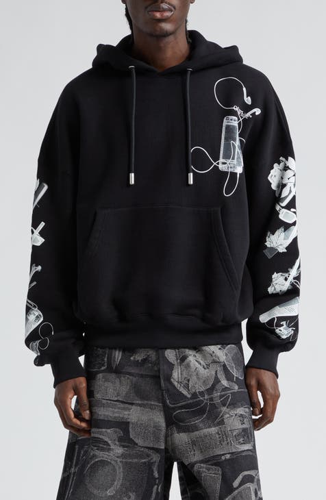 Scan Arrow Cotton Graphic Hoodie