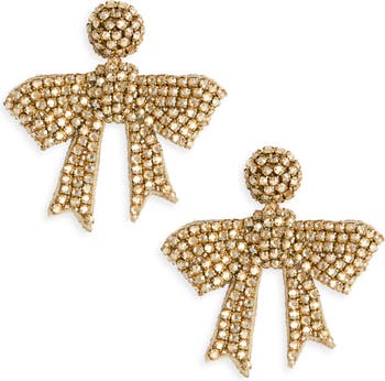 Oscar de la renta bow outlet earrings