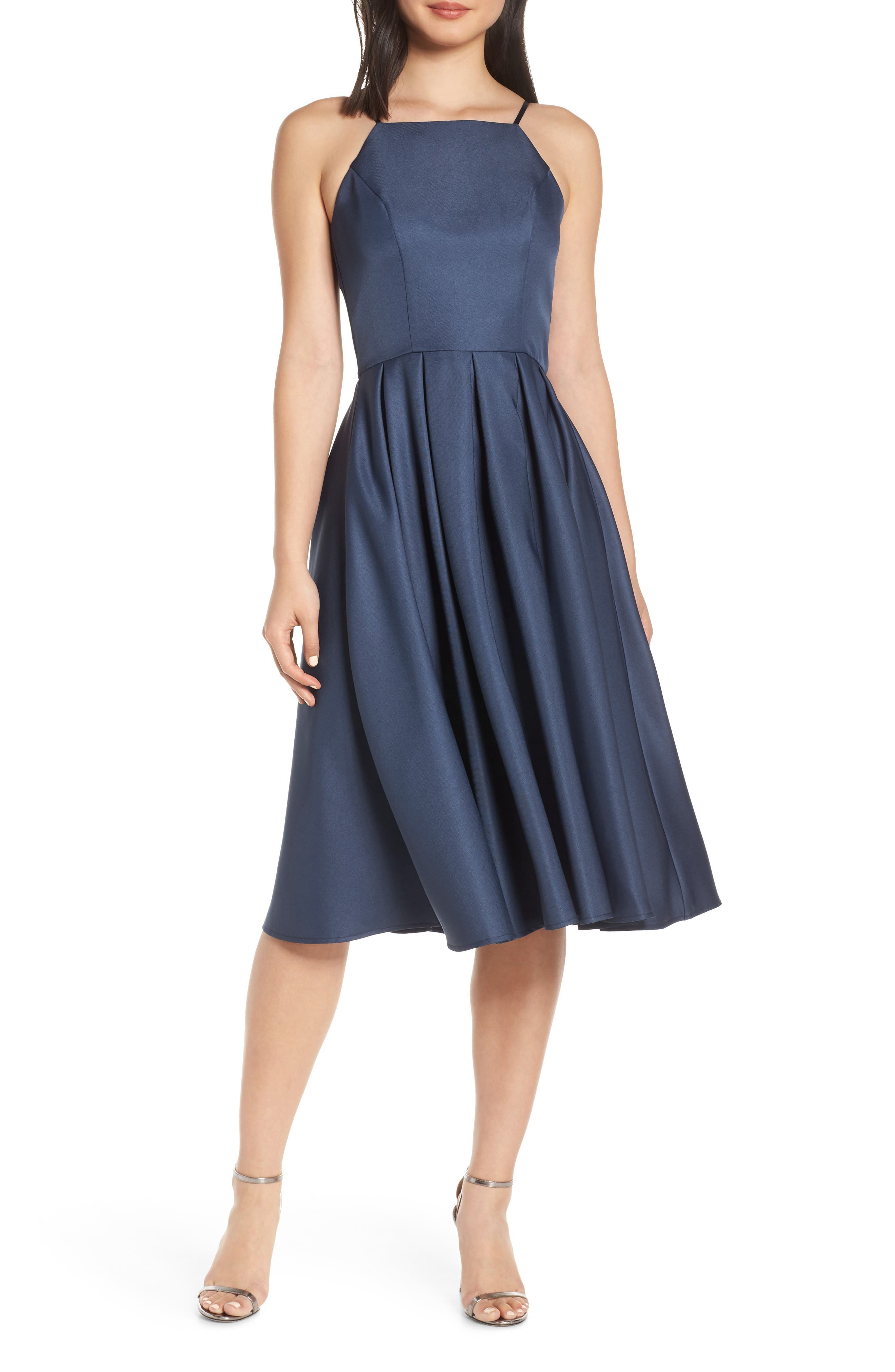 Chi Chi London Cassandra Satin Cocktail Dress