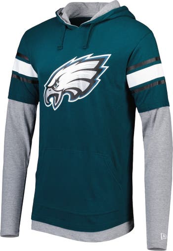New Era Men's New Era Midnight Green Philadelphia Eagles Long Sleeve Hoodie  T-Shirt
