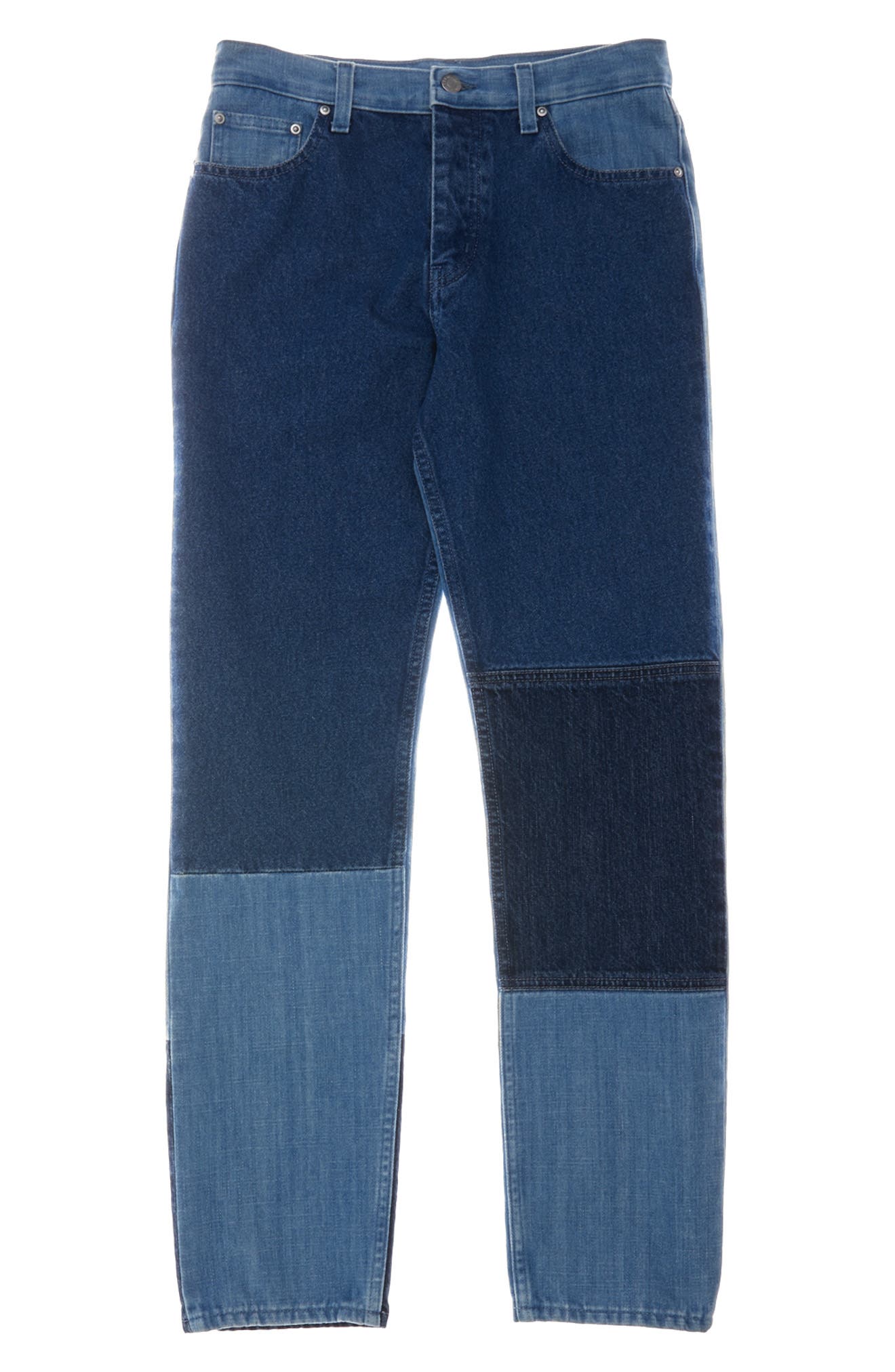 Helmut Lang Pieced Straight-Leg Jeans in Indigo at Nordstrom