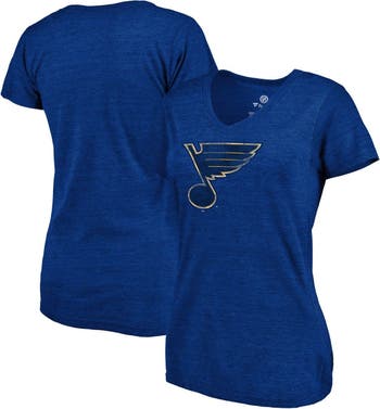 St Louis Blues Women's Triblend Crew Neck Short Sleeve T-Shirt