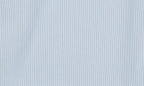 Shop Lacoste Slim Fit Pinstripe Stretch Button-up Shirt In Blanc/panorama