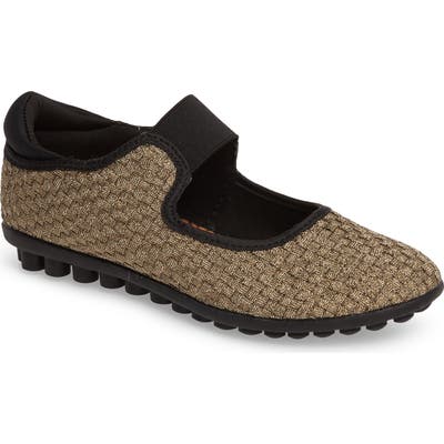 Bernie Mev Kendra Mary Jane Sneaker, Metallic