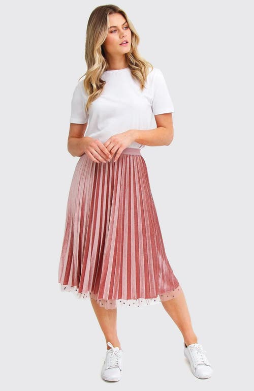 Belle & Bloom Mixed Feeling Reversible Skirt In Pink