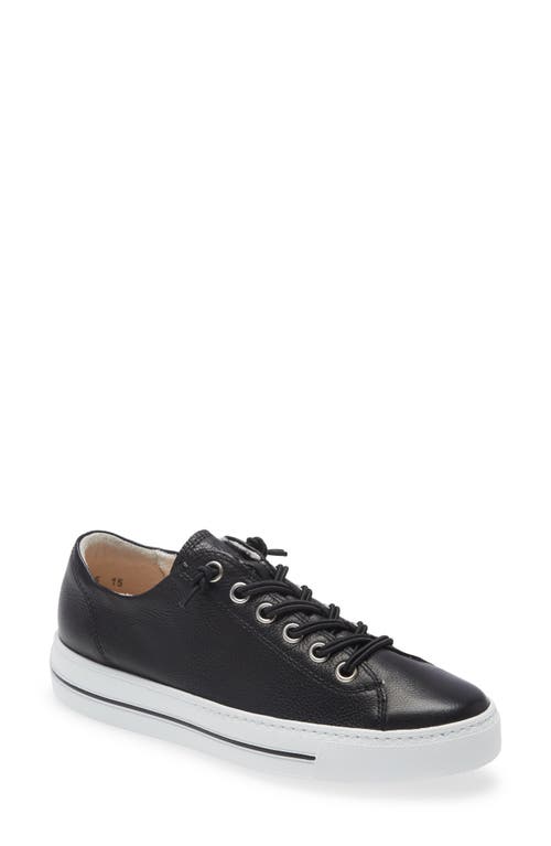 Hadley Platform Sneaker in Black Leather