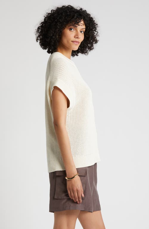 Shop Nordstrom Crewneck Sweater In Ivory Pristine