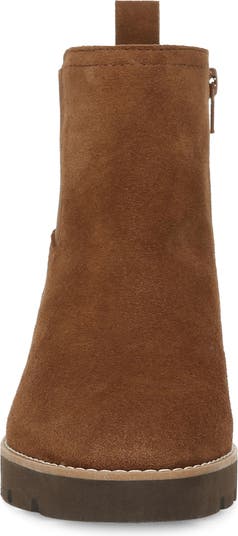 Vionic Water Repellent Side Zip Suede Ankle Boots - Brighton 