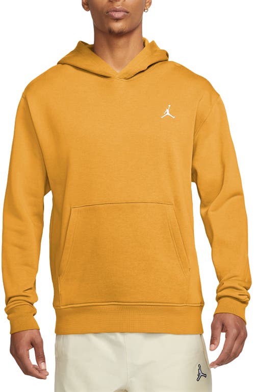 Jordan Essentials Pullover Hoodie In Yellow Ochre/white
