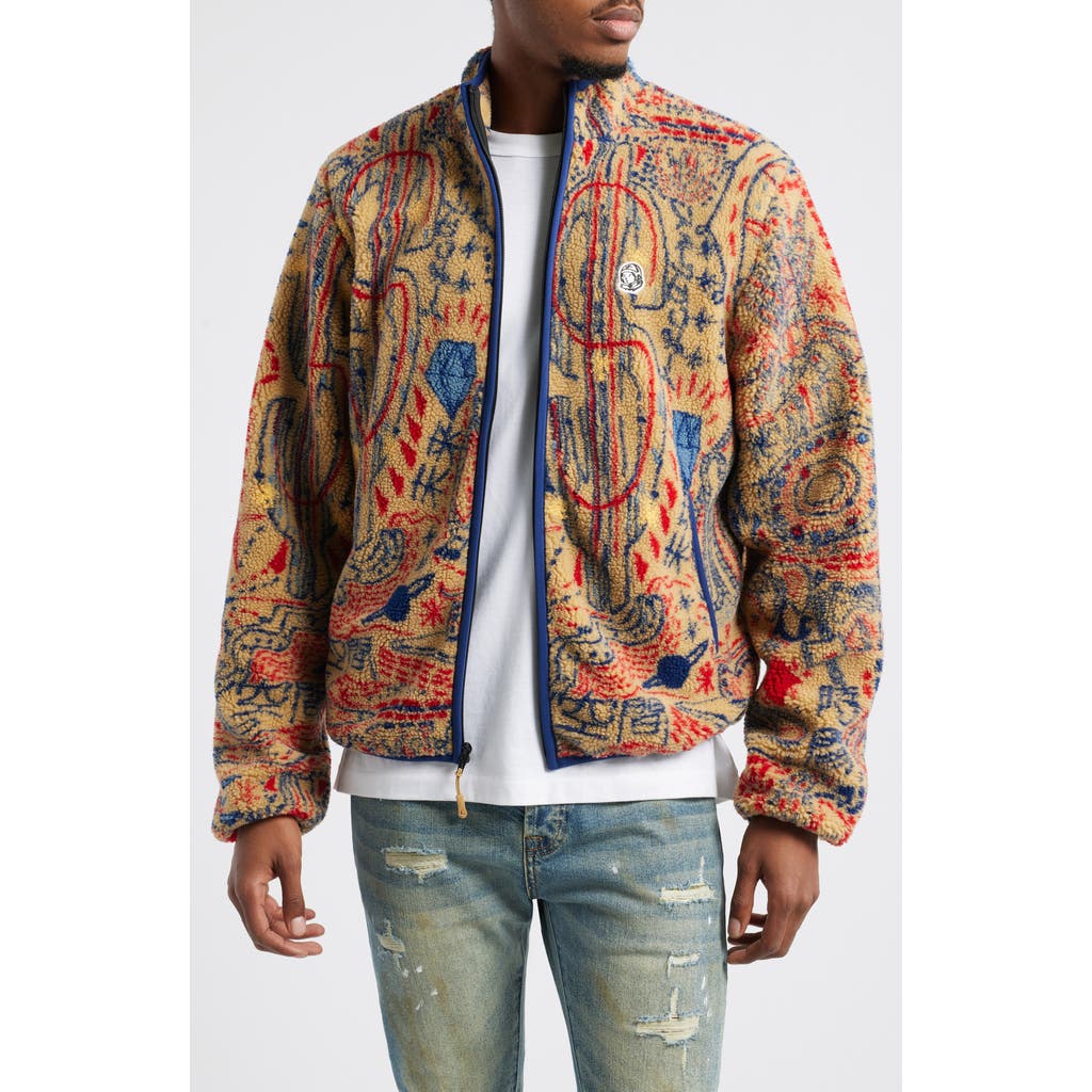 Billionaire Boys Club Campfire Fleece Jacket in Curry