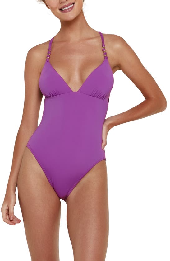 Vix Swimwear Paula One Piece Swimsuit In Magenta Modesens