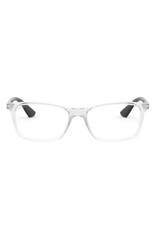 Shop Ray Ban Ray-ban 54mm Optical Glasses In Transparent/black