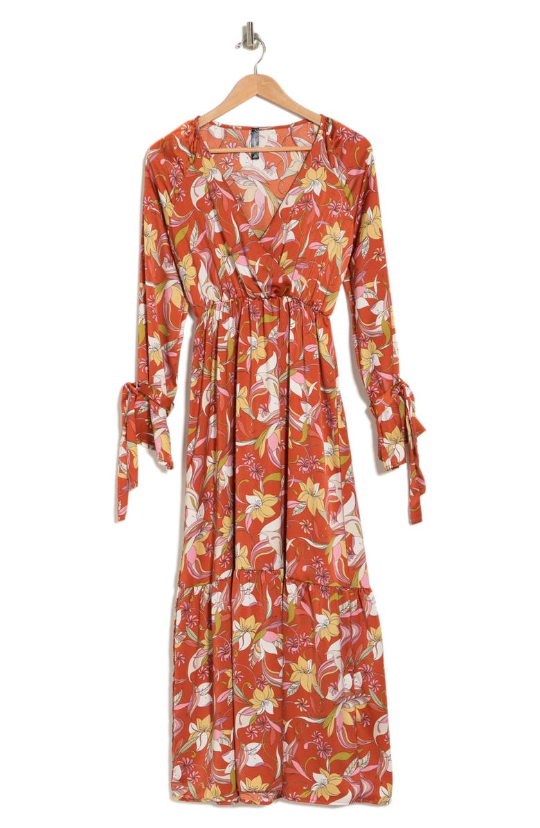LUNACHIX Floral Long Sleeve Maxi Dress | Nordstromrack
