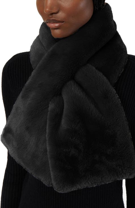 Womens Lady Artificial Fur Shawl Wrap White Shrug Off Shoulder