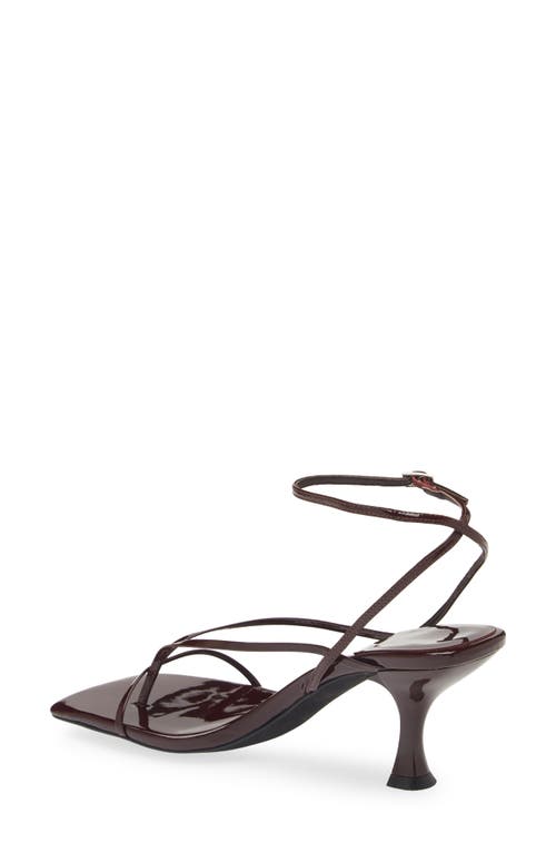 Shop Jeffrey Campbell Fluxx Sandal In Wine Patent