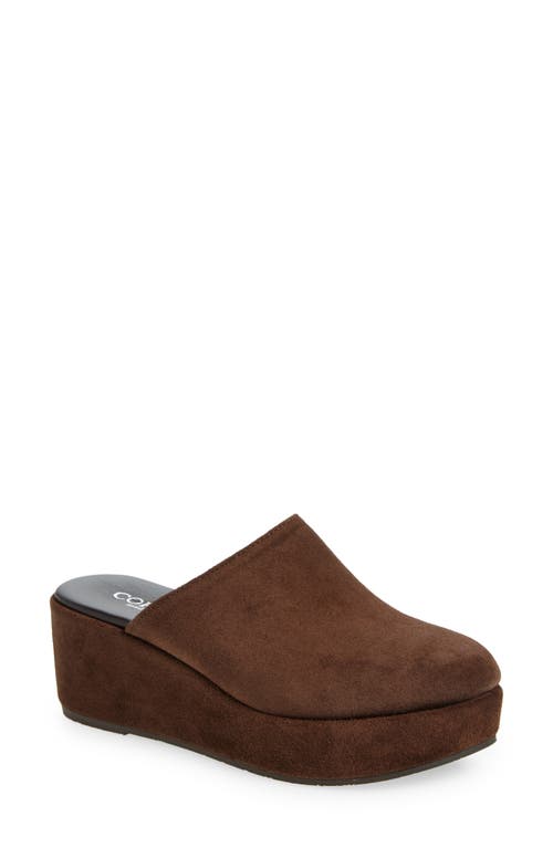 Cordani Camryn Platform Wedge Mule In T Moro Suede