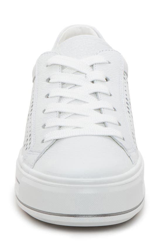 Ara Carol Perforated Sneaker In White