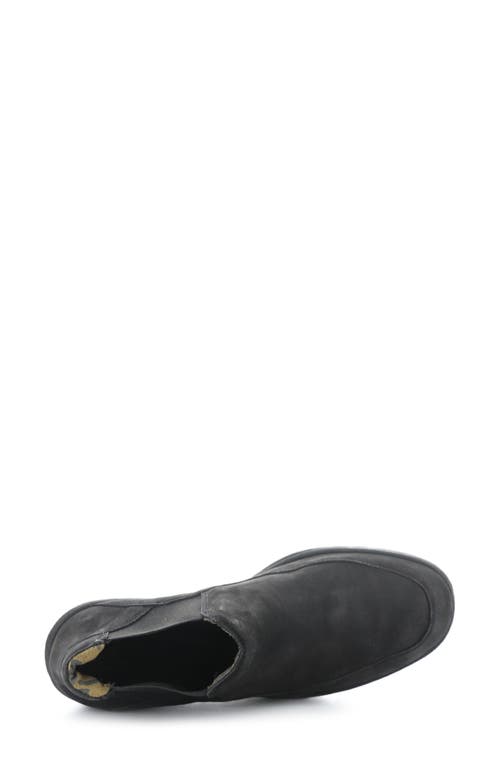 Shop Fly London Yofi Wedge Chelsea Boot In Black Cupido