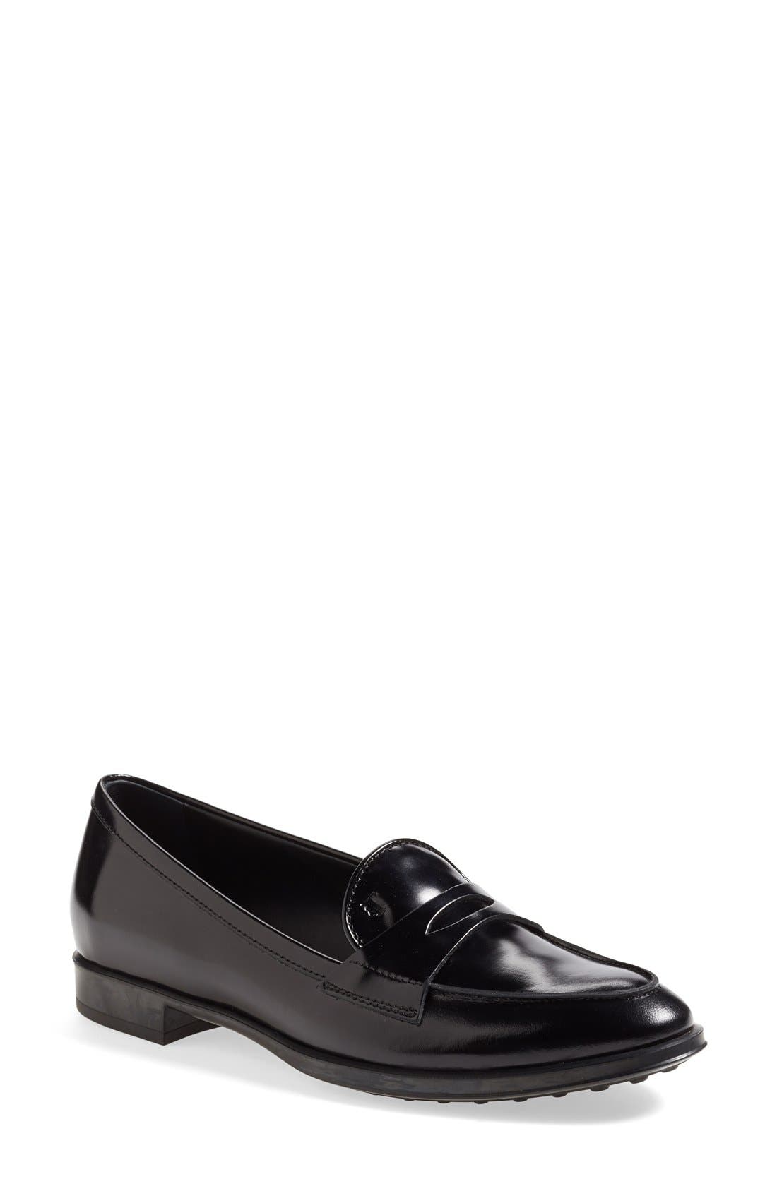 Tod's Leather Penny Loafer (Women) | Nordstrom