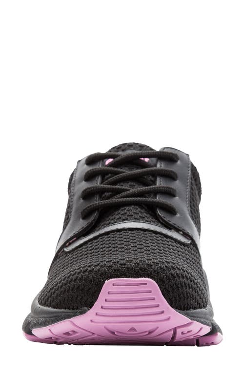 Propét Stability X Sneaker In Black/berry Fabric