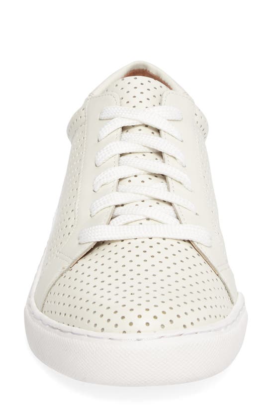 Shop Caslon (r) Cassie Perforated Sneaker In White Leather