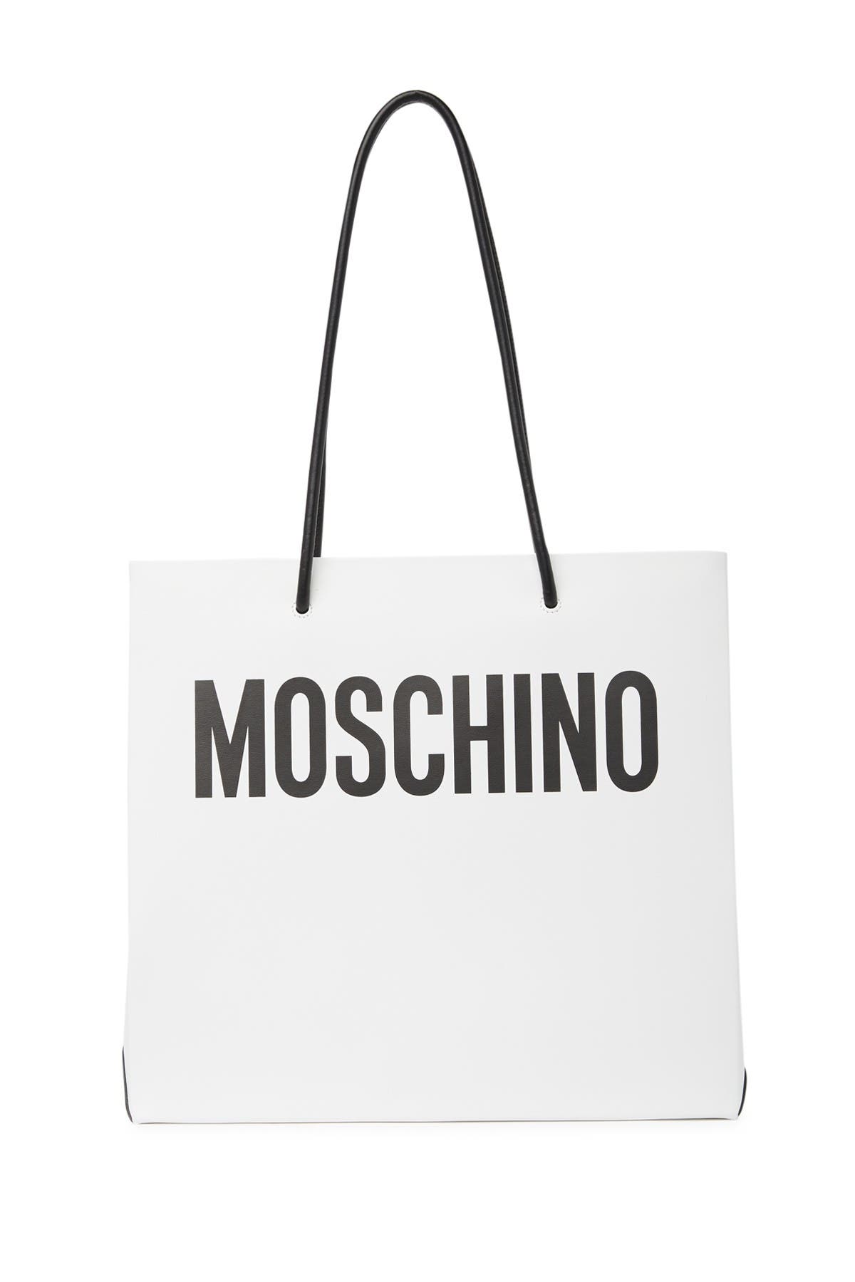 moschino leather tote