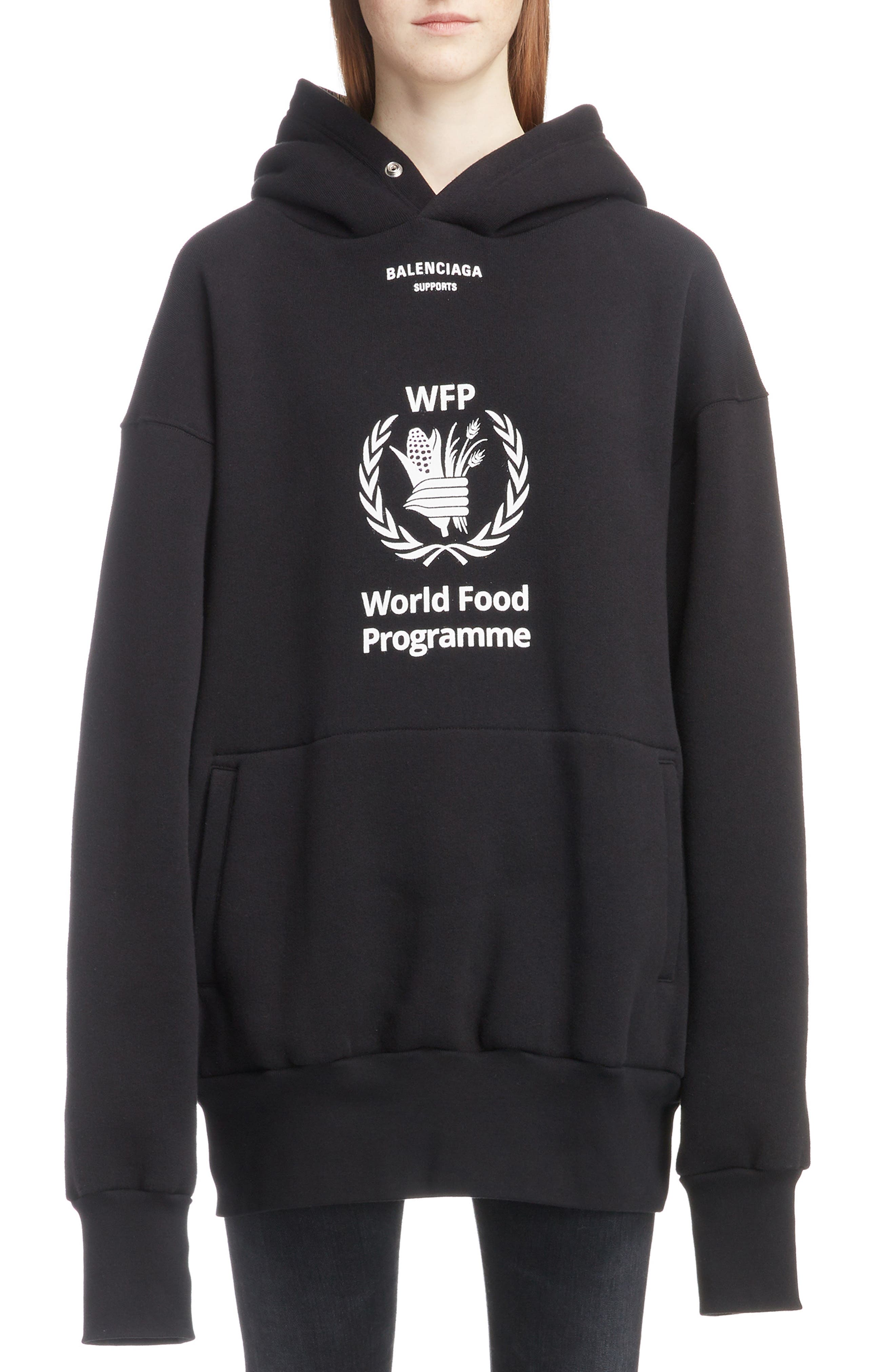 balenciaga world food programme hoodie